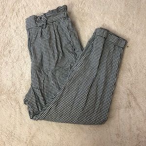 High Waisted Checkered Pants